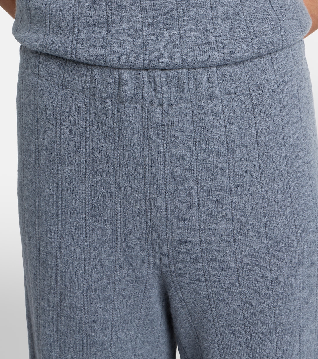 Shannen cotton and cashmere wide-leg pants | Lisa Yang