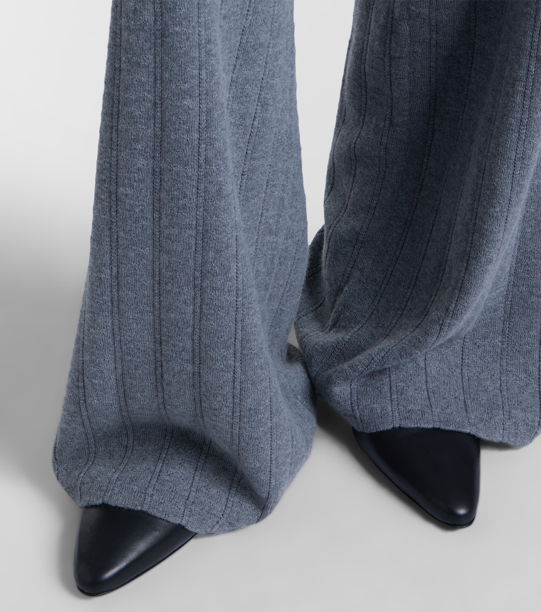Shannen cotton and cashmere wide-leg pants | Lisa Yang