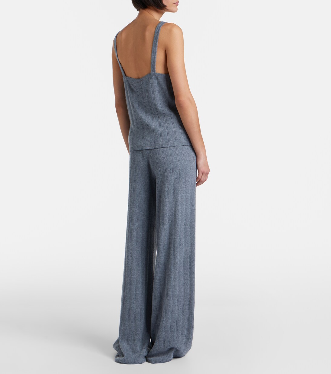 Shannen cotton and cashmere wide-leg pants | Lisa Yang