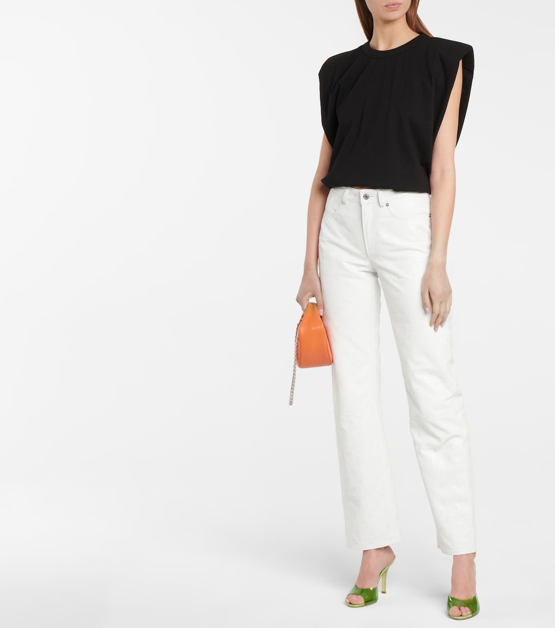 Pantoletten Penelope mit Leder | Paris Texas