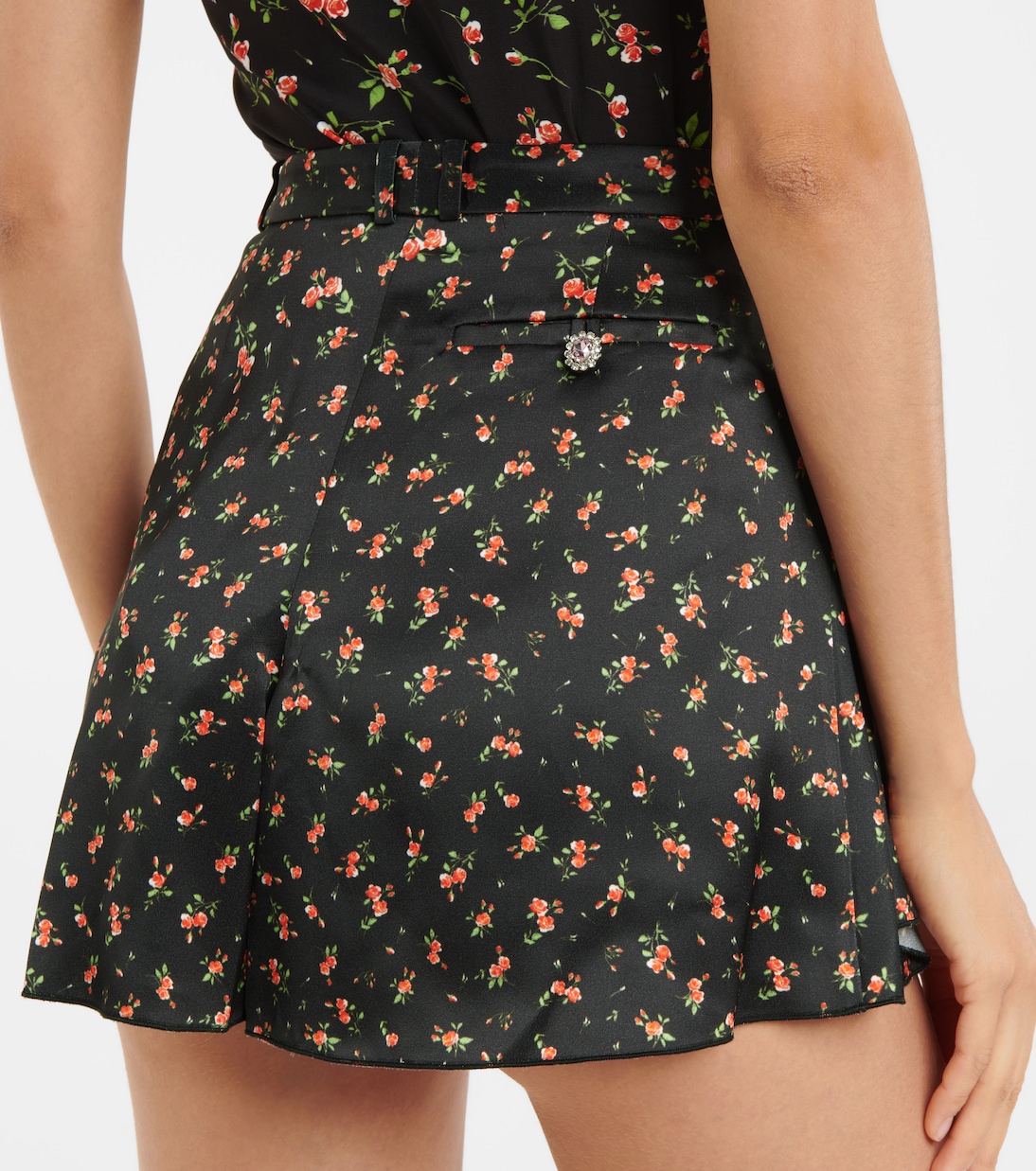 Bedruckte High-Rise Shorts | Rabanne