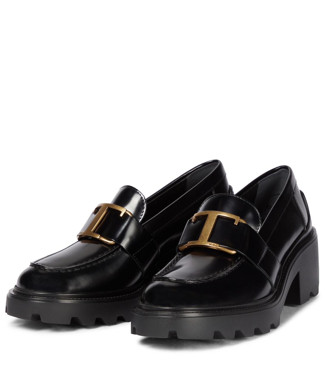 Leather platform loafers | Tod's