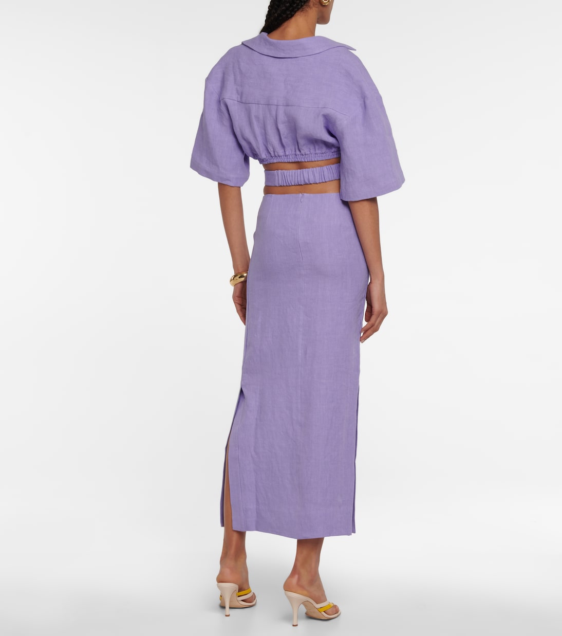 Cropped-Top aus Leinen | Christopher Esber