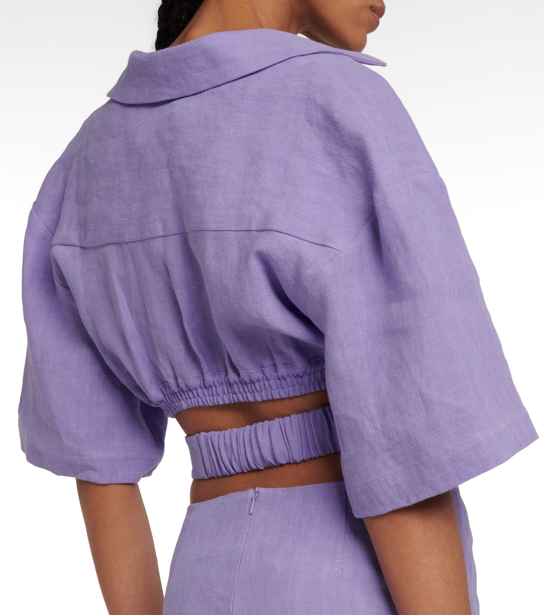 Cropped-Top aus Leinen | Christopher Esber