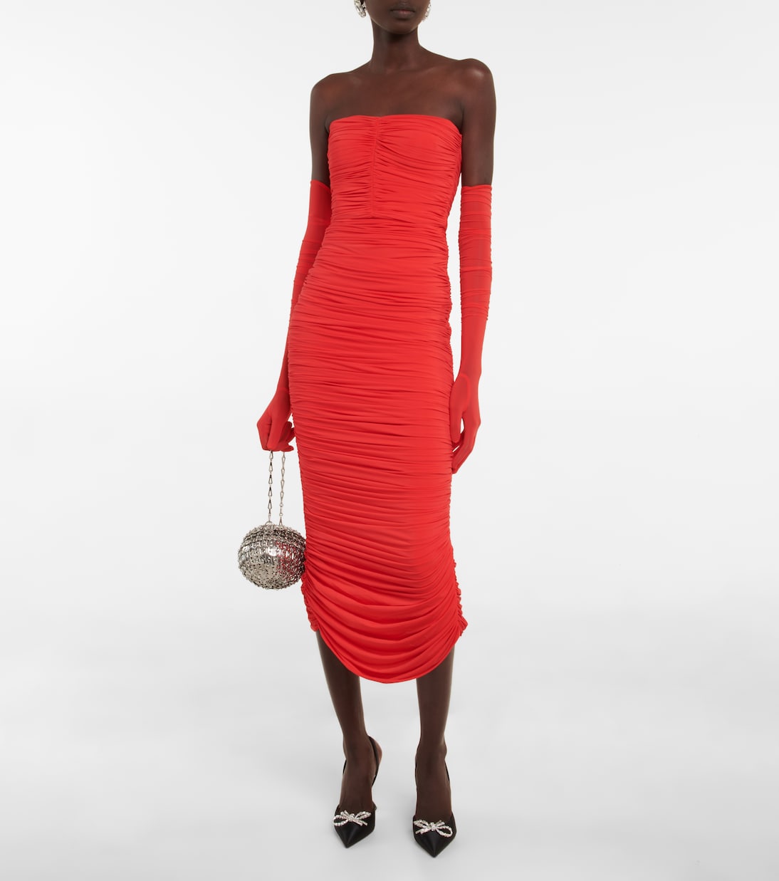 Slingback-Pumps Rosie aus Satin | Amina Muaddi