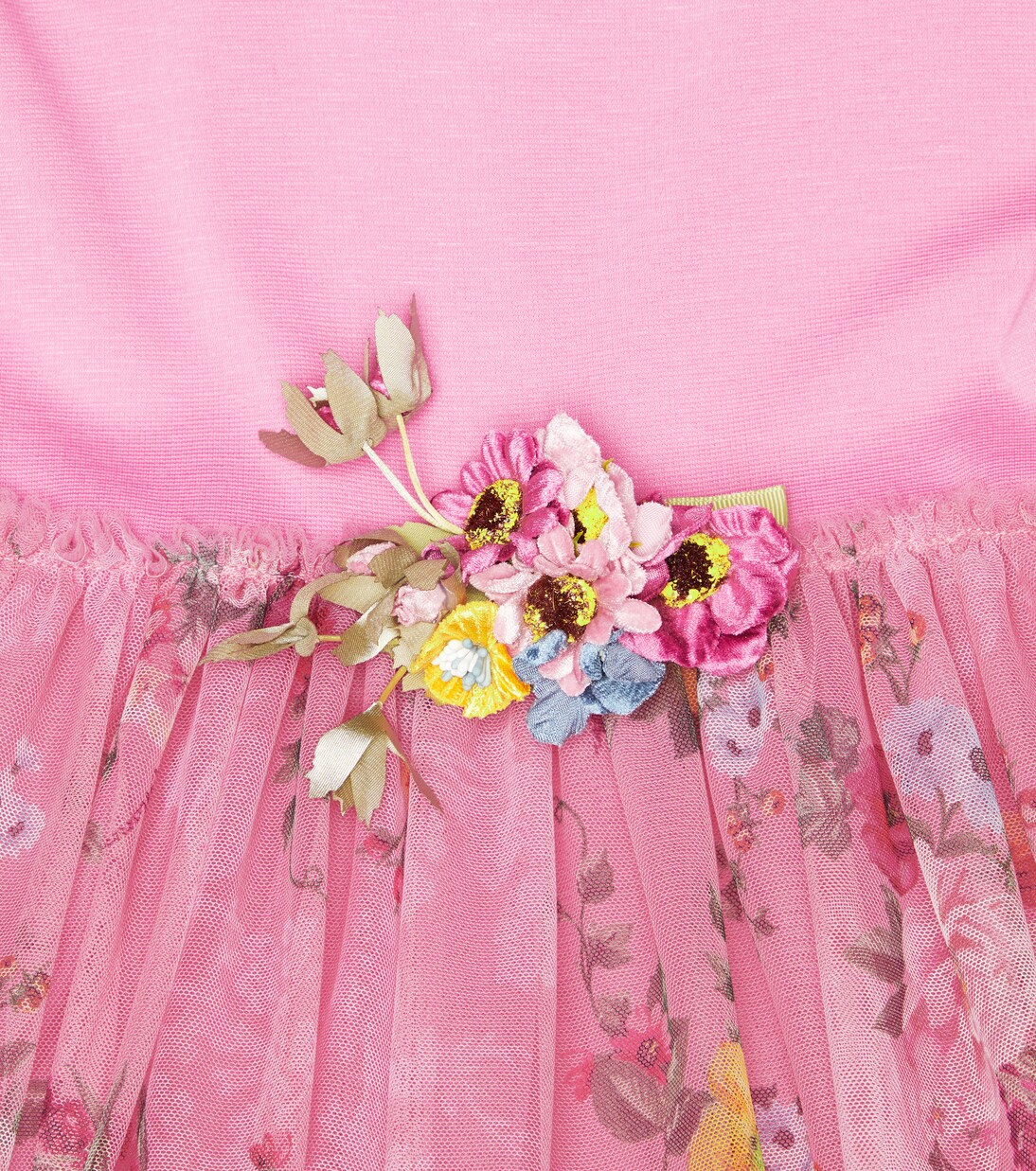 Floral tulle dress | Monnalisa