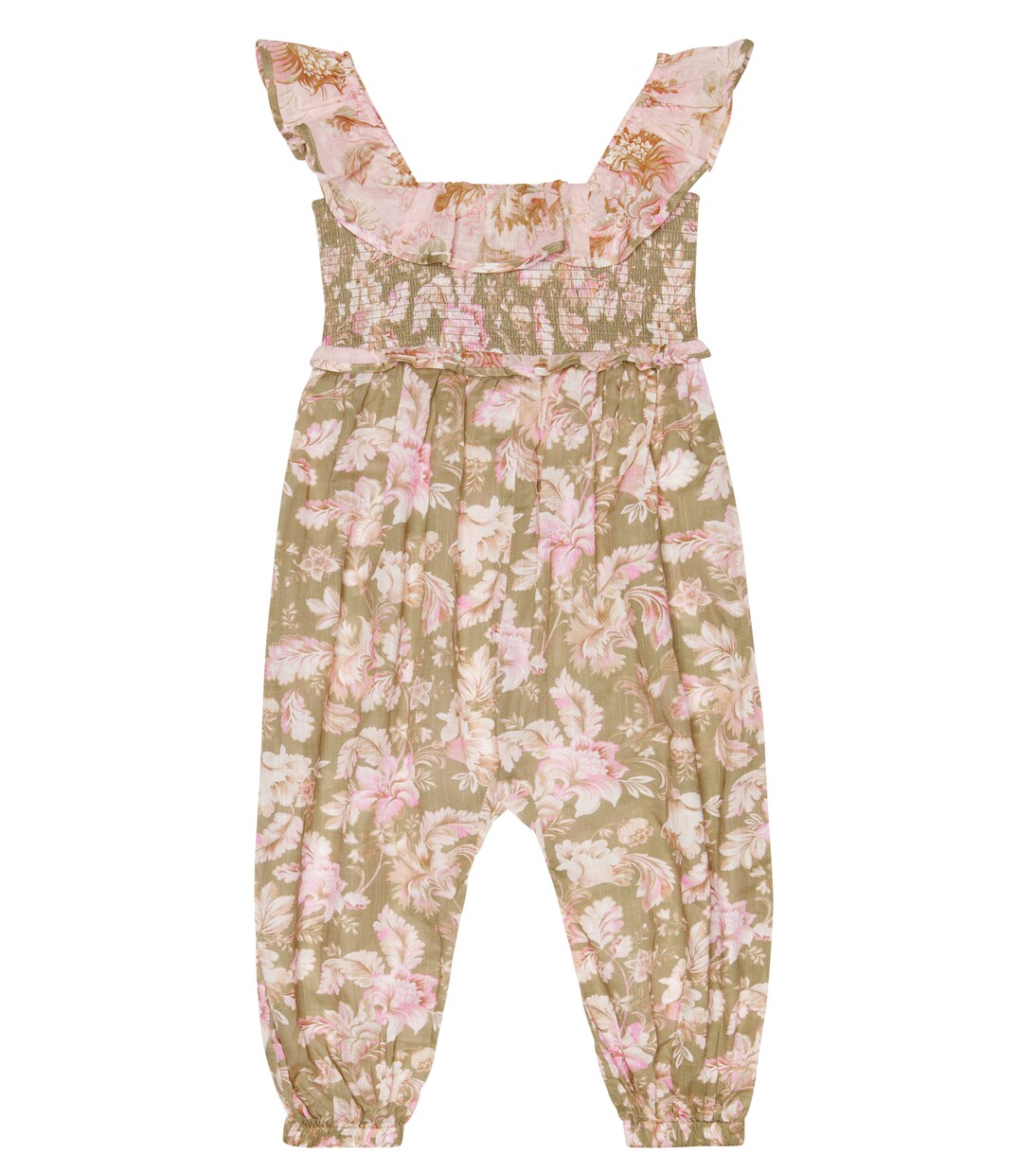 Jeannie floral cotton jumpsuit | Zimmermann Kids
