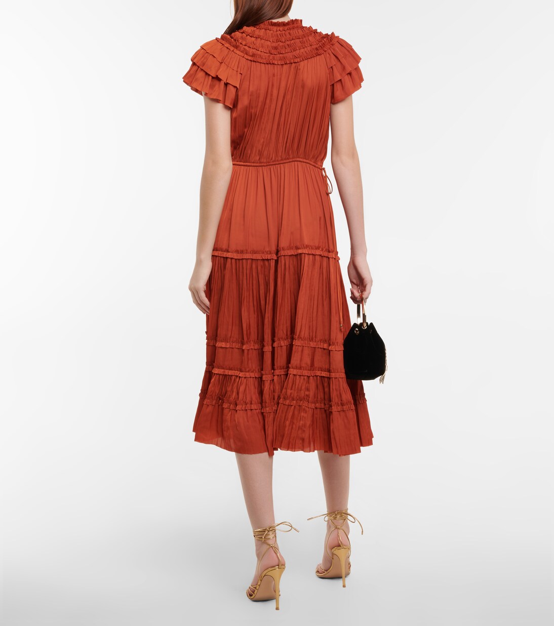 Midikleid Isadora aus Satin | Ulla Johnson