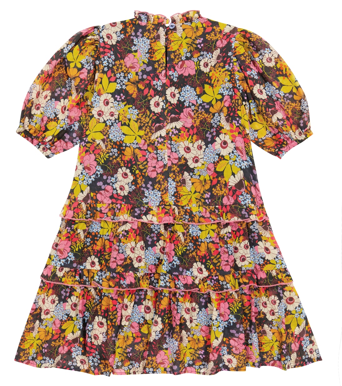 Robe en coton et soie à fleurs | Paade Mode