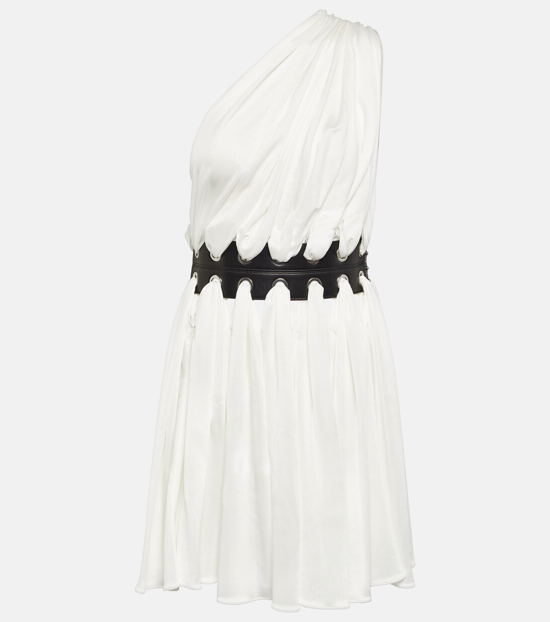 Minikleid mit Leder | Alaïa