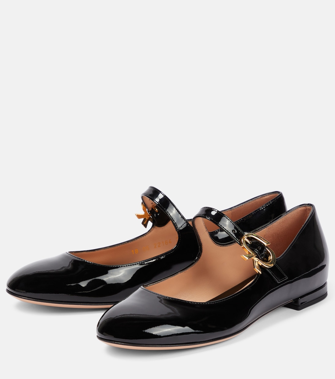 Mary Ribbon patent leather ballet flats | Gianvito Rossi