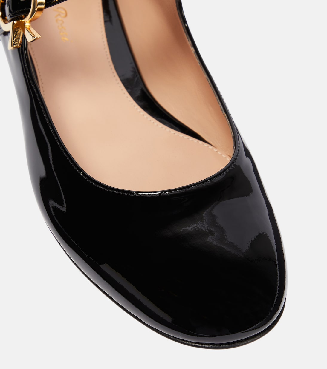 Mary Ribbon patent leather ballet flats | Gianvito Rossi