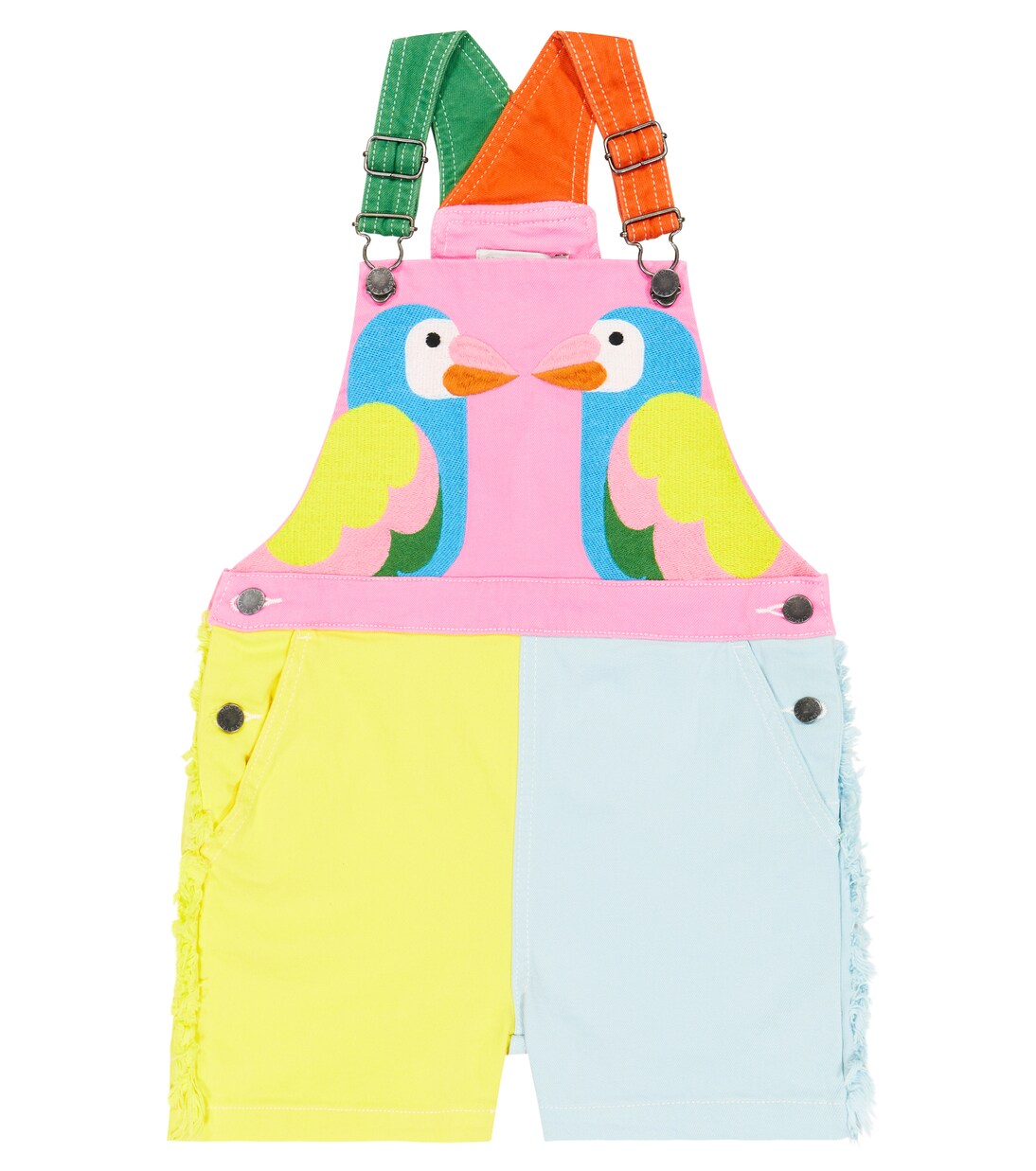 Colorblocked denim overalls | Stella McCartney Kids