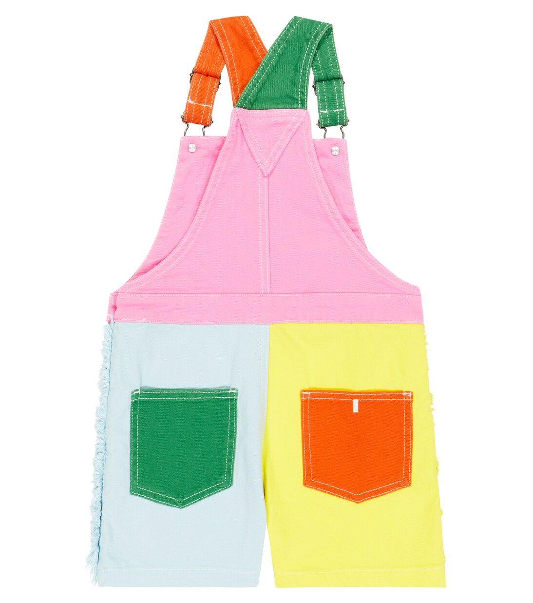 Colorblocked denim overalls | Stella McCartney Kids