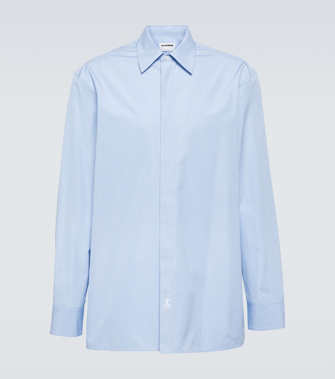 Pinstriped cotton shirt | Jil Sander