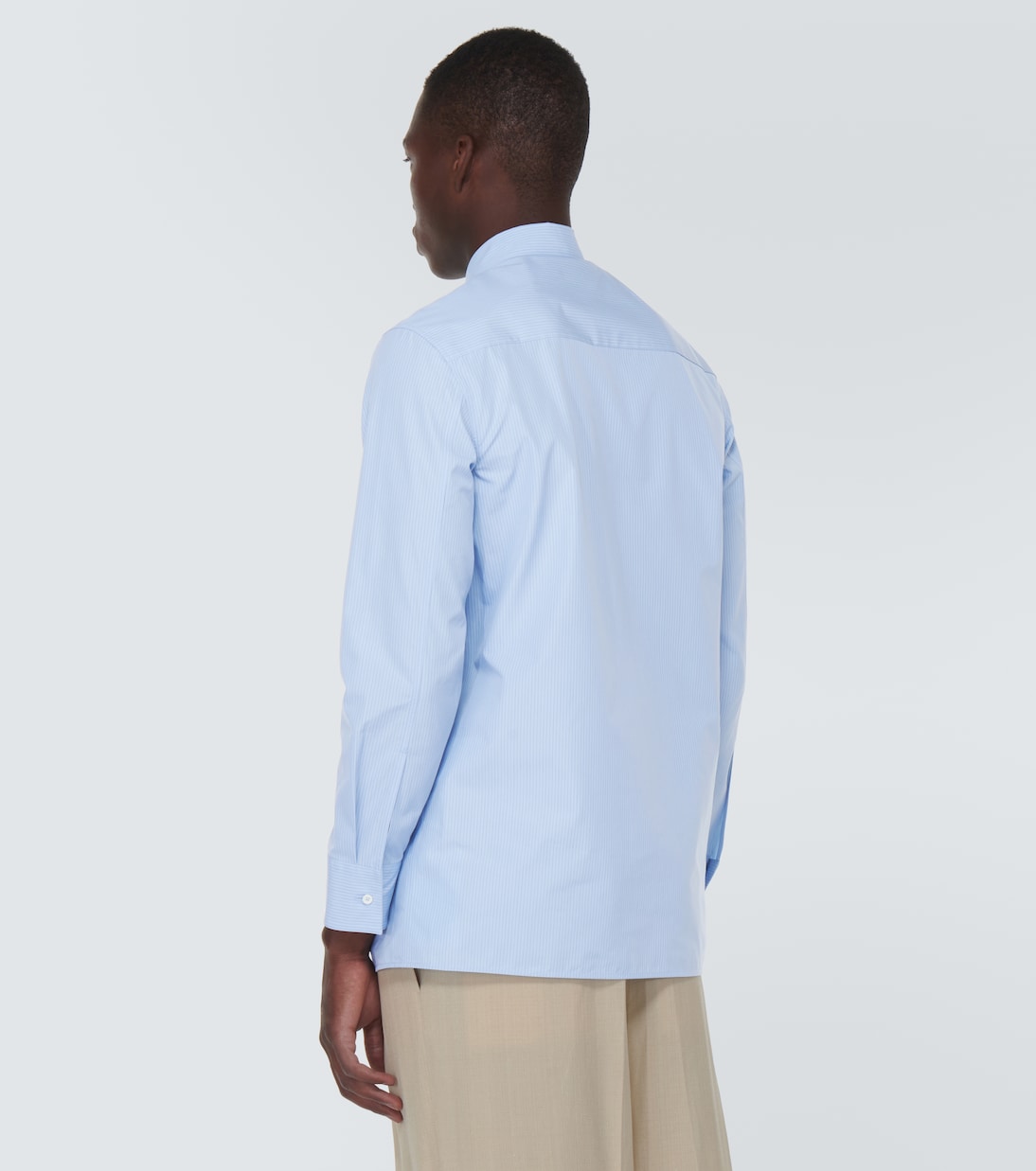 Pinstriped cotton shirt | Jil Sander