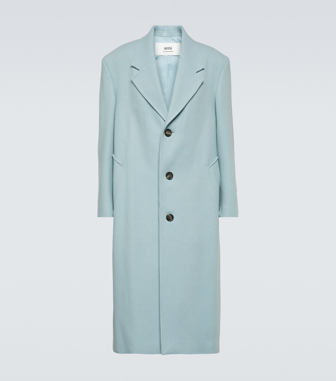 Oversized wool-blend gabardine coat | Ami Paris