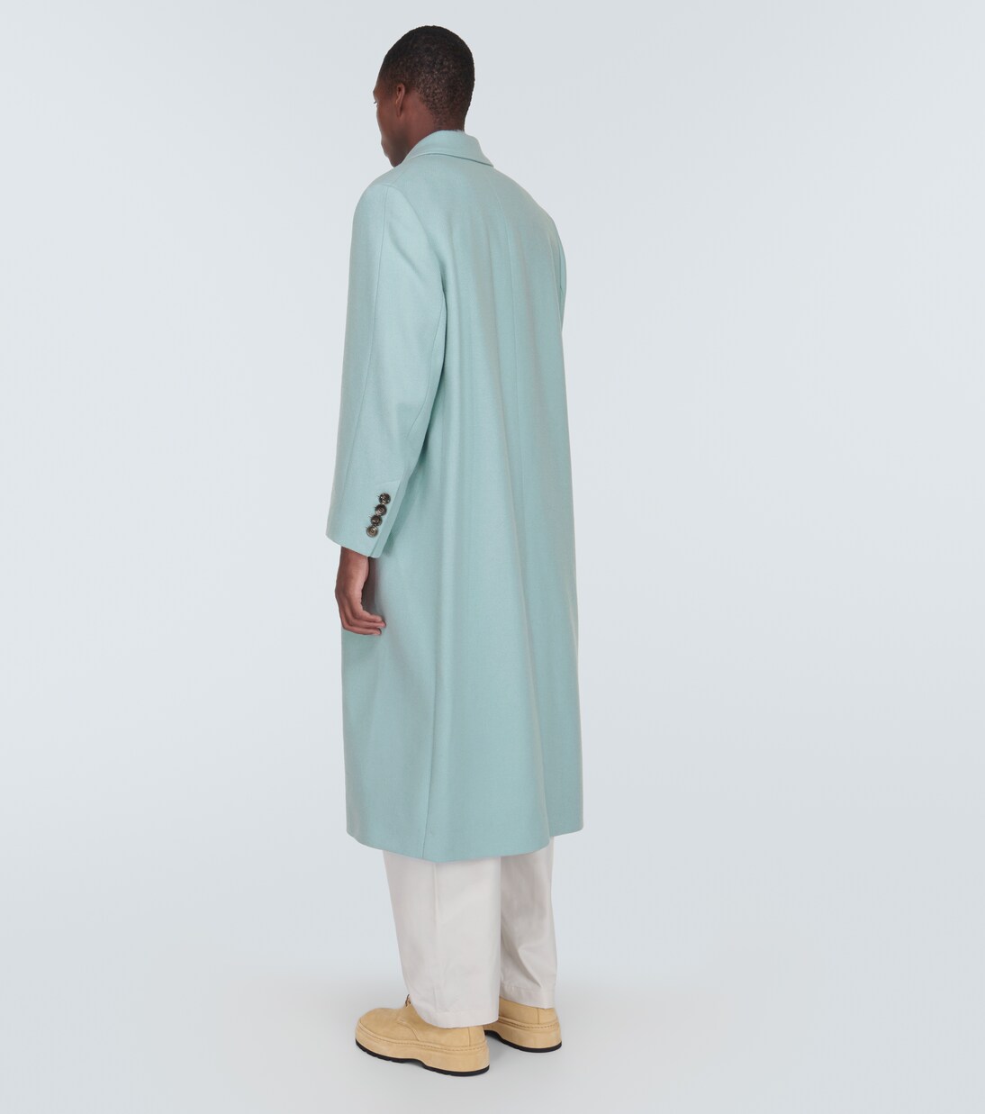 Oversized wool-blend gabardine coat | Ami Paris
