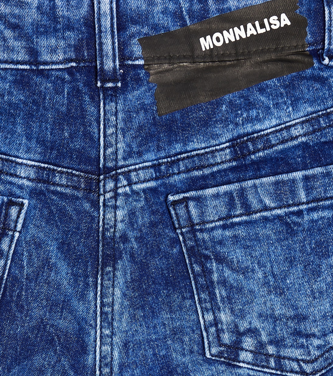 Embroidered denim shorts | Monnalisa