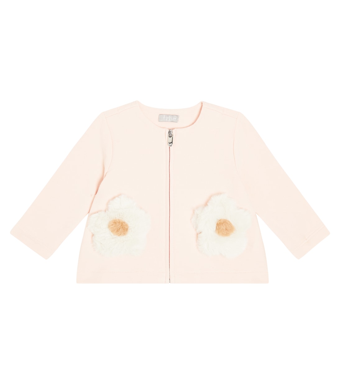 Floral-appliqué cotton-blend cardigan | Il Gufo