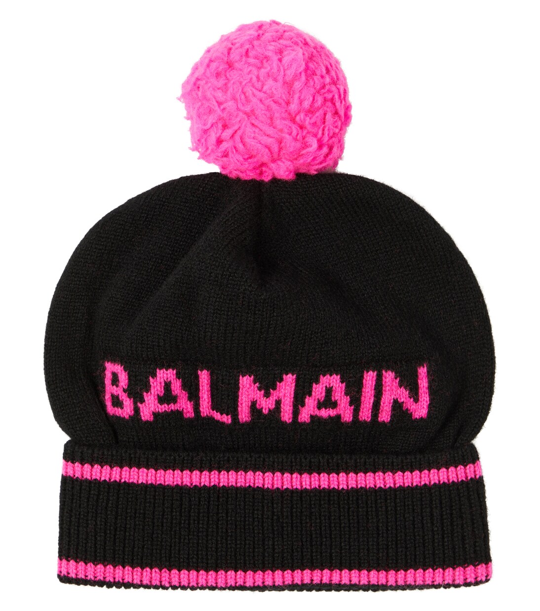 Logo wool cashmere beanie | Balmain Kids