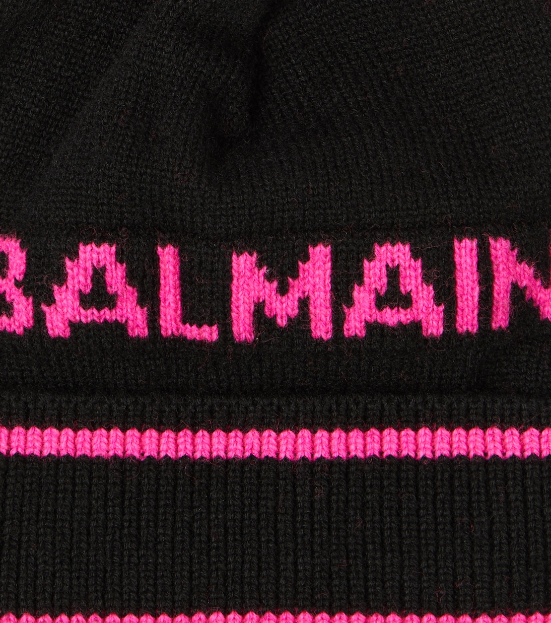 Logo wool cashmere beanie | Balmain Kids