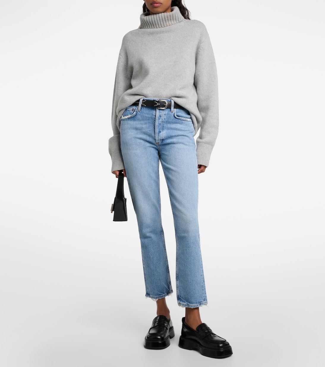 Jean droit Riley à taille haute | Agolde