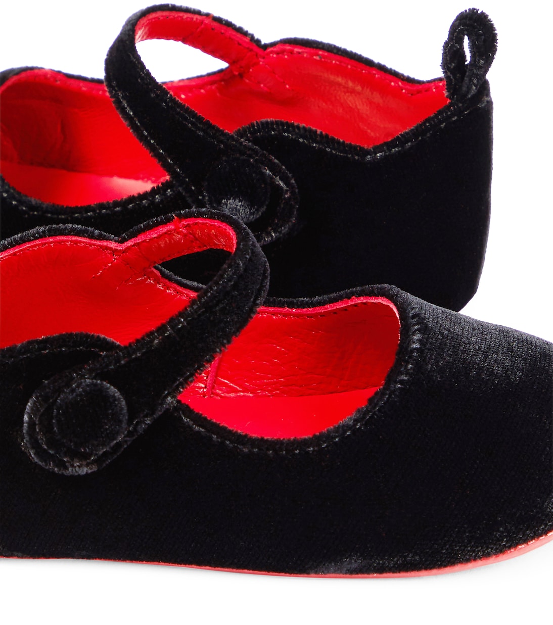 Baby Love Chick velvet flats | Christian Louboutin Kids