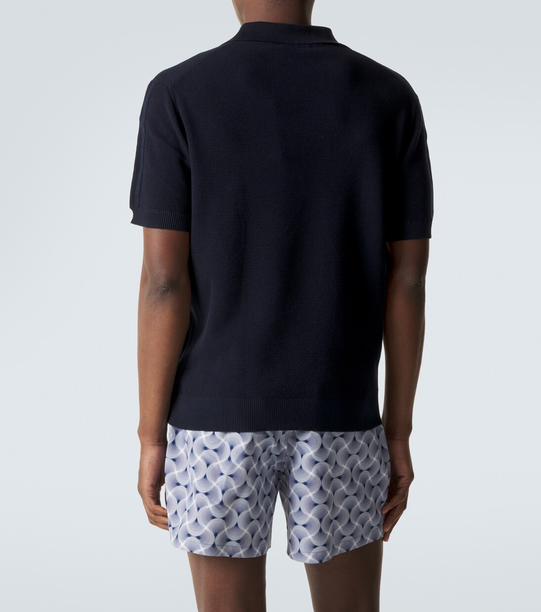 Rino cotton and silk polo shirt | Frescobol Carioca