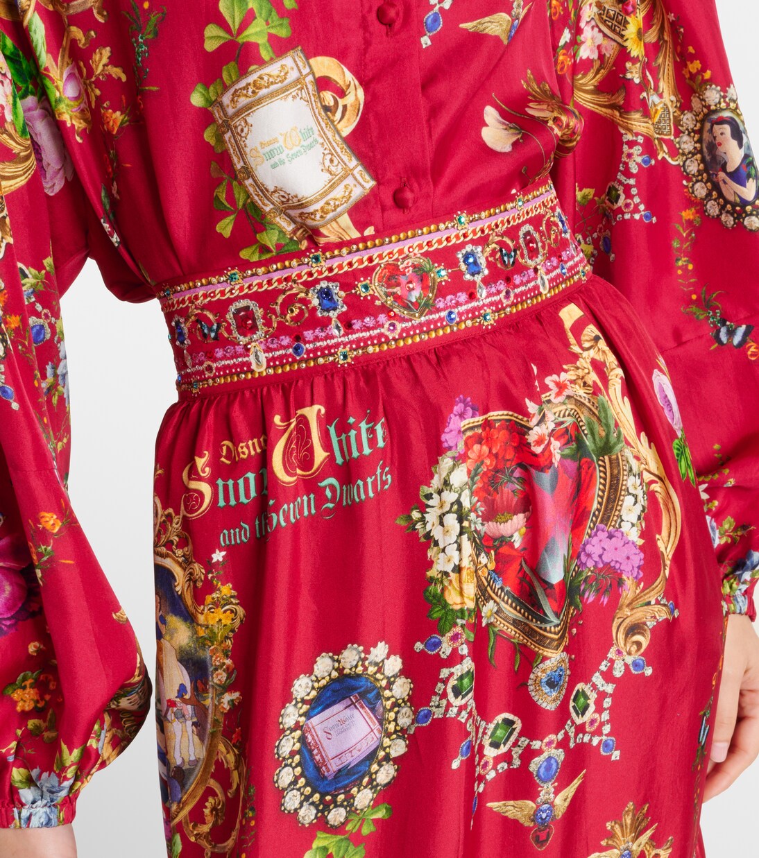 Jupe longue imprimée en soie | Camilla