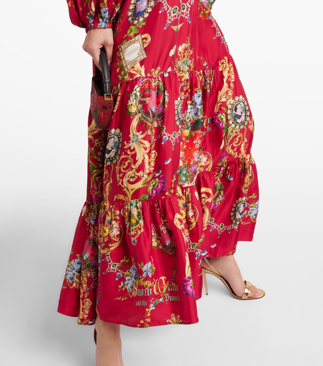 Jupe longue imprimée en soie | Camilla