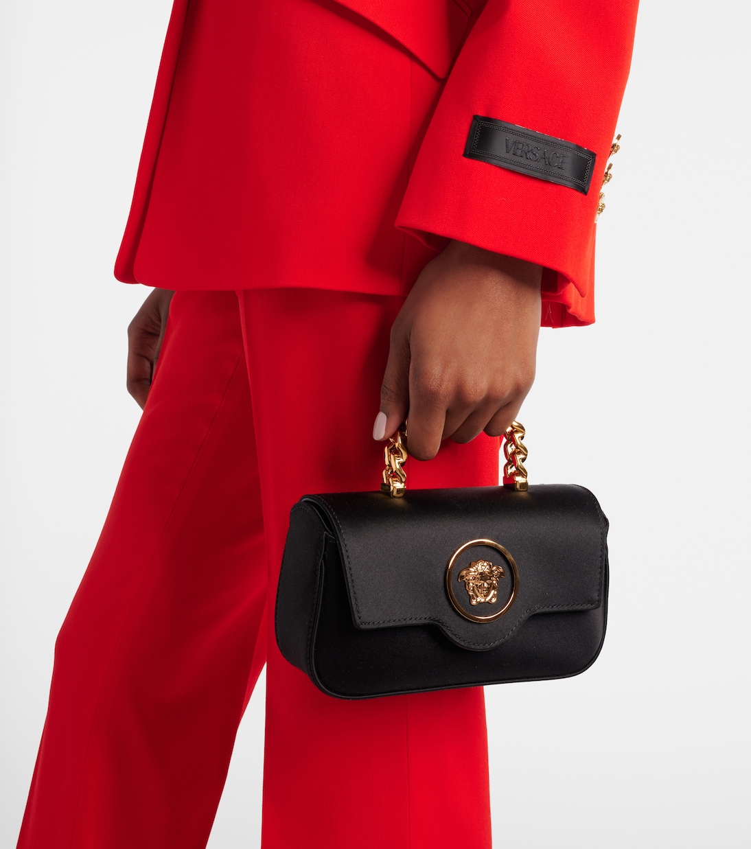 La Medusa Mini satin tote bag | Versace