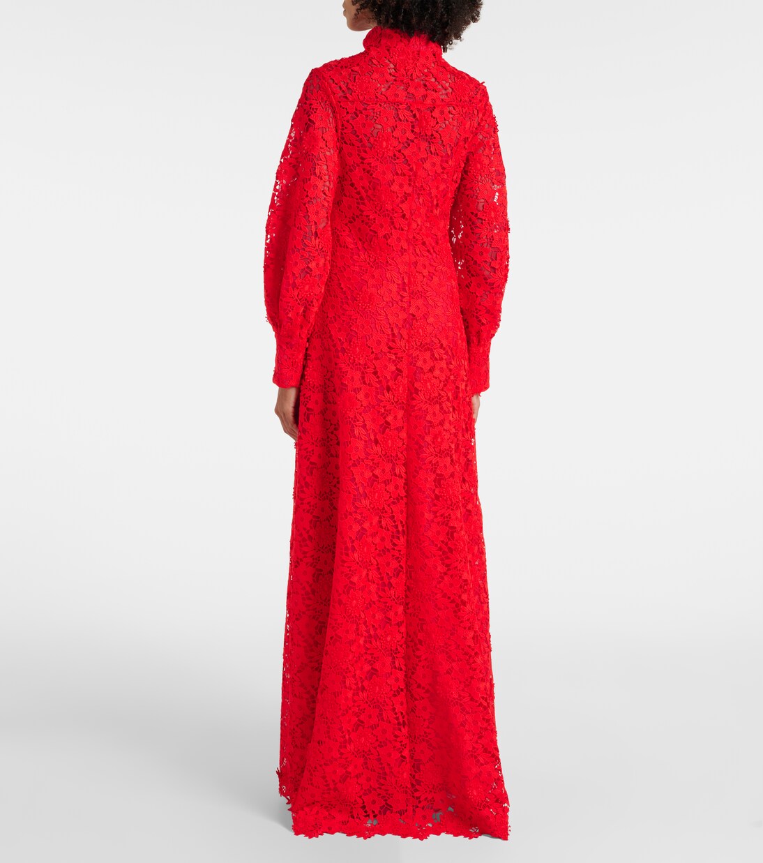 Robe chemise Salma en dentelle | Safiyaa