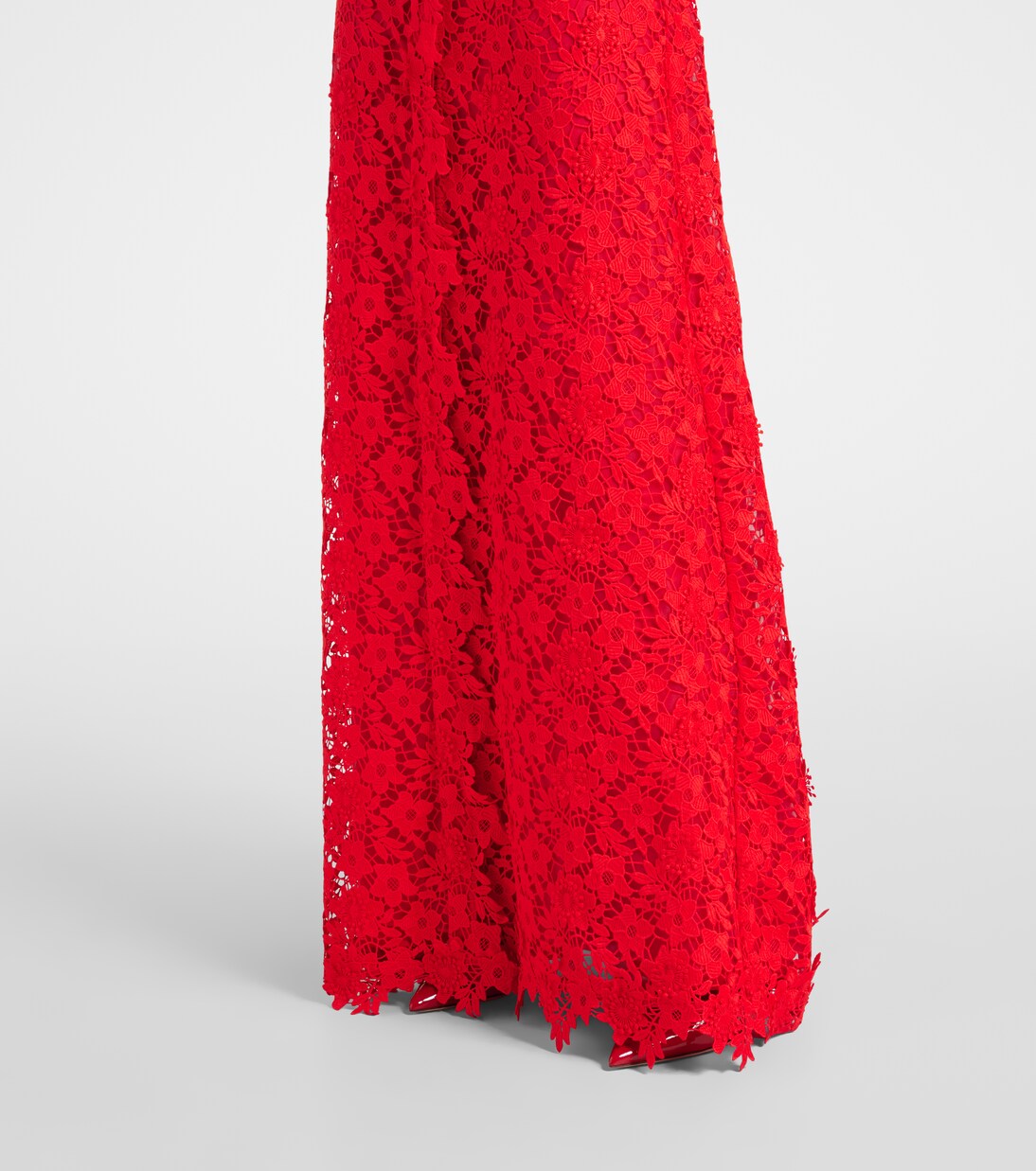 Robe chemise Salma en dentelle | Safiyaa