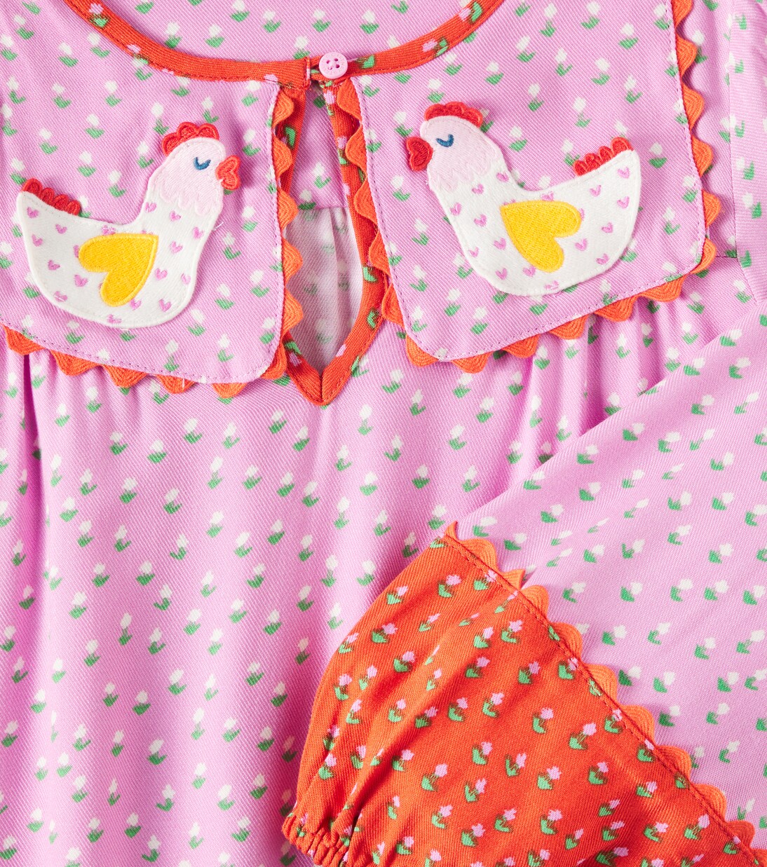 Robe brodée en sergé | Stella McCartney Kids