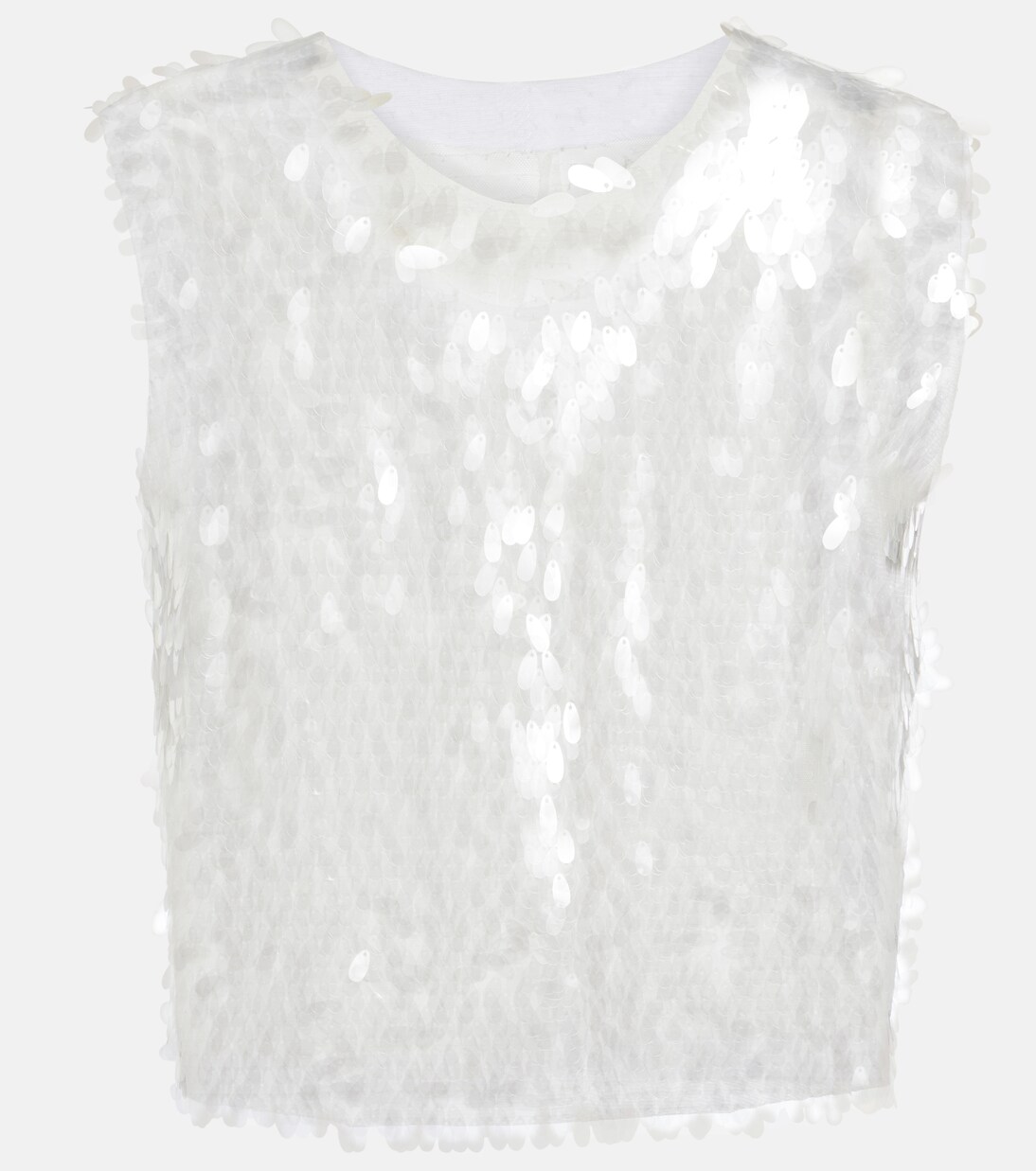 Sequined crop top | Norma Kamali