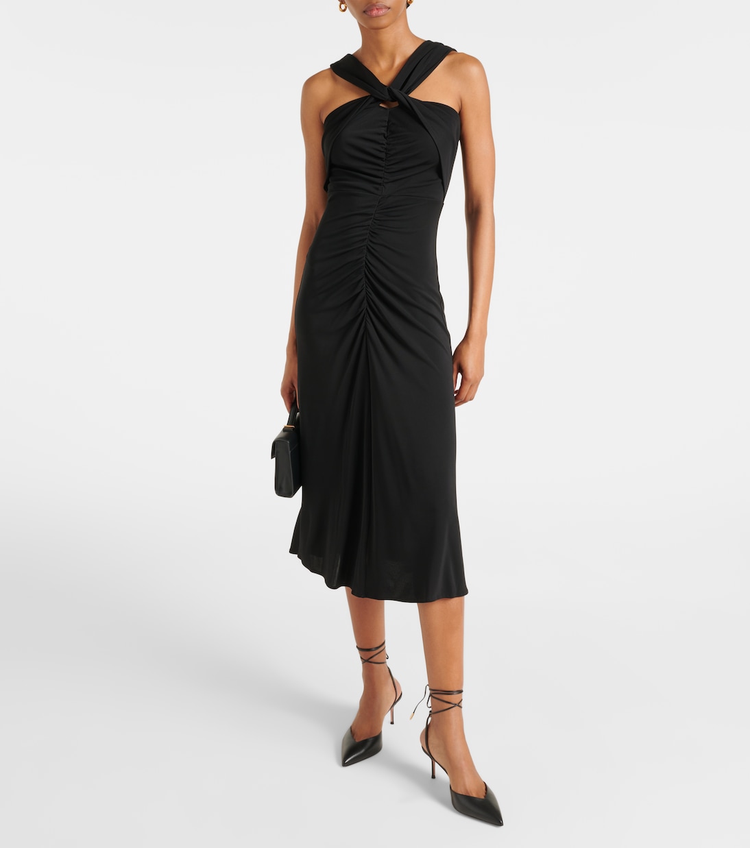 Neely halterneck jersey midi dress | Diane von Furstenberg