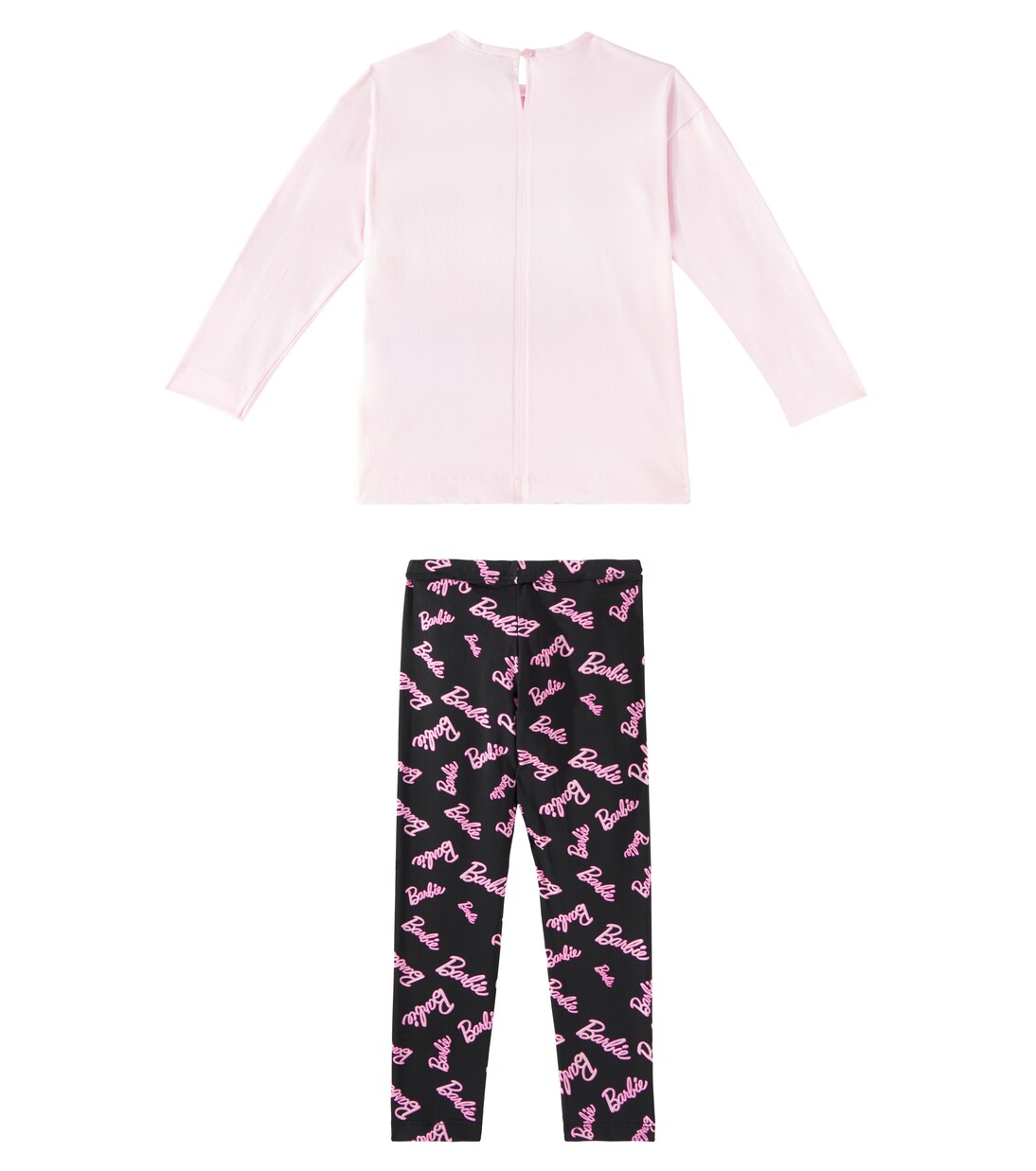 x Barbie® printed jersey T-shirt and leggings set | Monnalisa