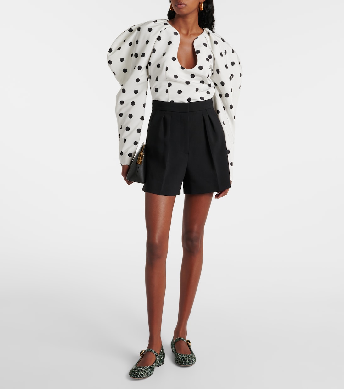 Mary Ribbon bouclé Mary Jane flats | Gianvito Rossi