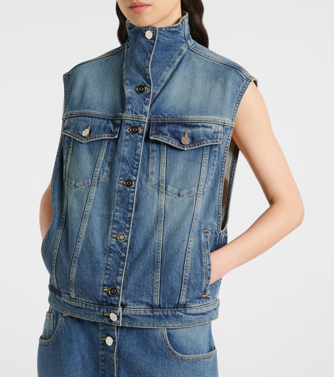 Denim vest | Alaïa