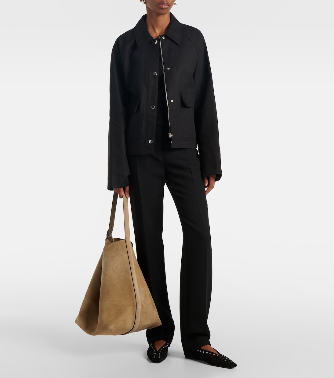 绒面革托特包 | Toteme