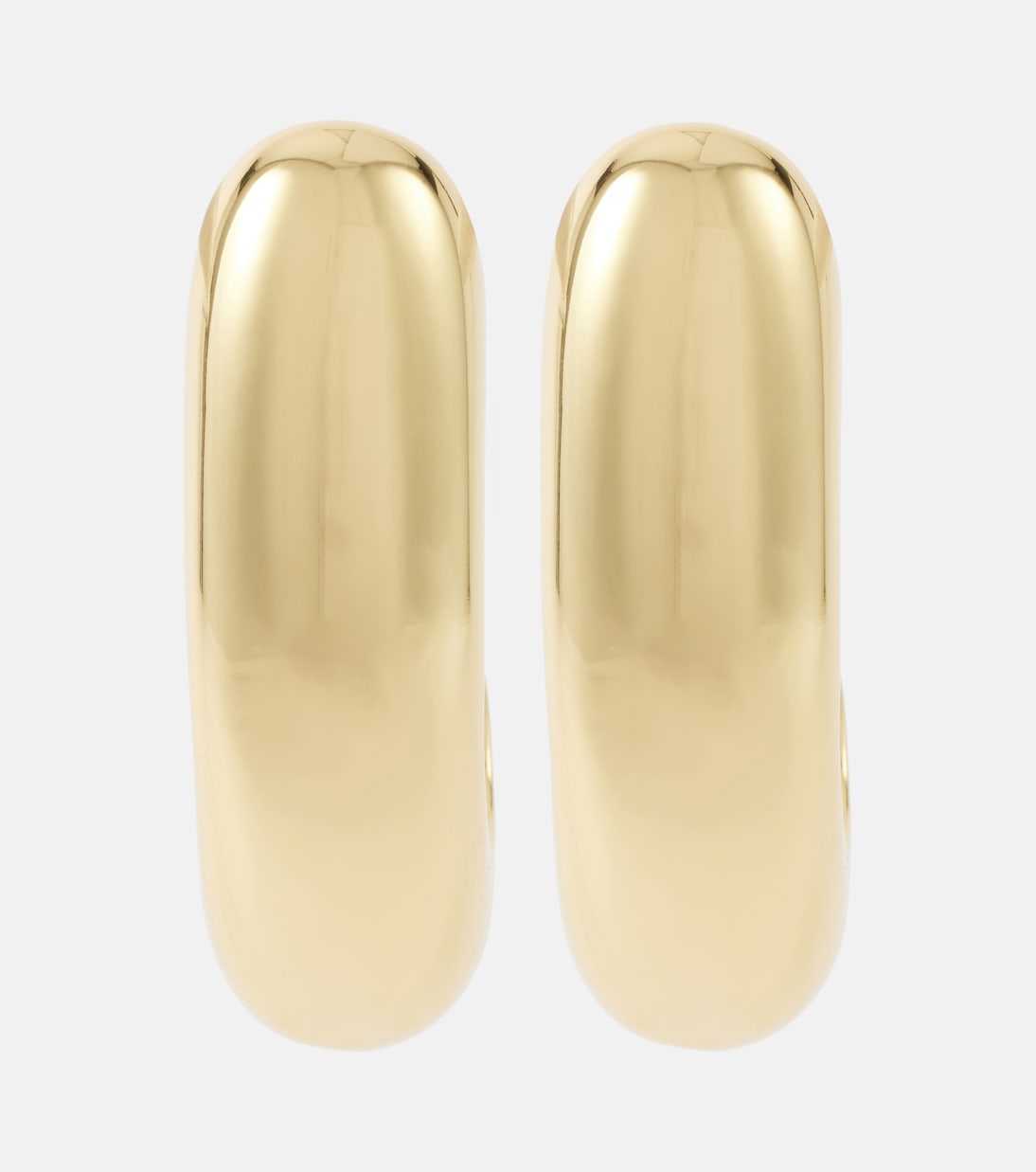 Pendientes de aro Nimah chapados en oro de 18 ct | Jennifer Behr