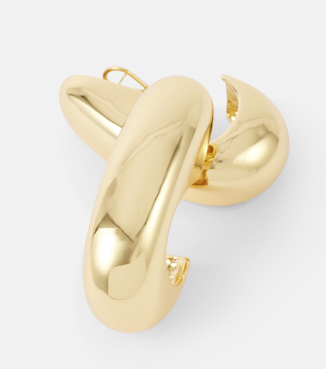 Pendientes de aro Nimah chapados en oro de 18 ct | Jennifer Behr