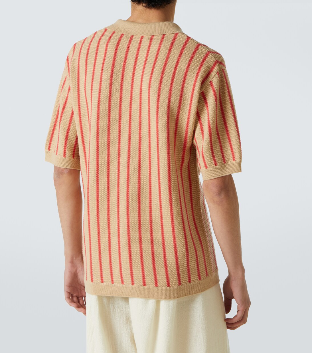Striped knitted wool bowling shirt | King & Tuckfield