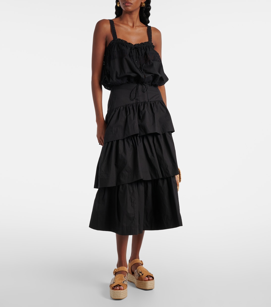 Espadrilles Elsa à plateforme en daim | Ulla Johnson