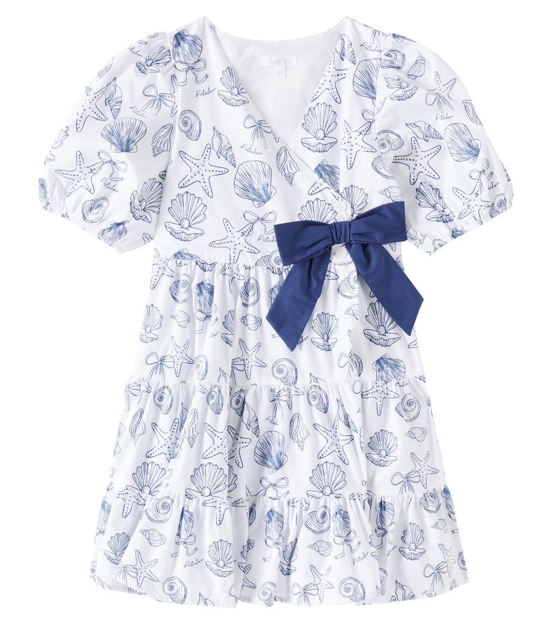 Printed cotton poplin minidress | Patachou