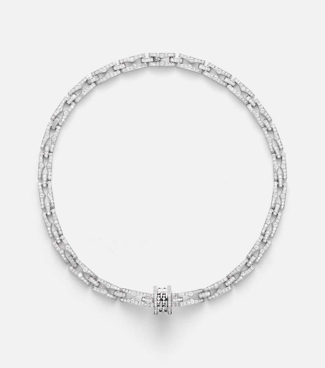 B.zero1 18kt white gold (750/1000) necklace with diamonds  | Bvlgari