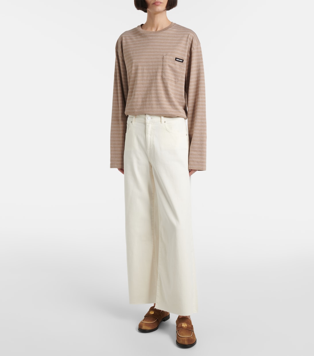 Saige high-rise wide-leg jeans | AG Jeans