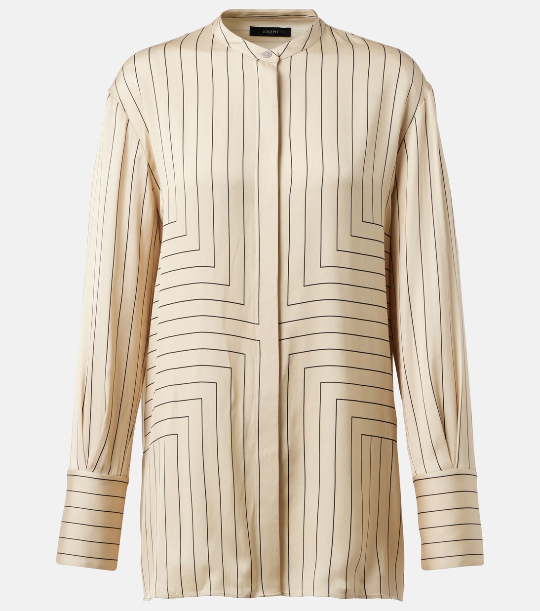 Athena striped silk-blend shirt | Joseph