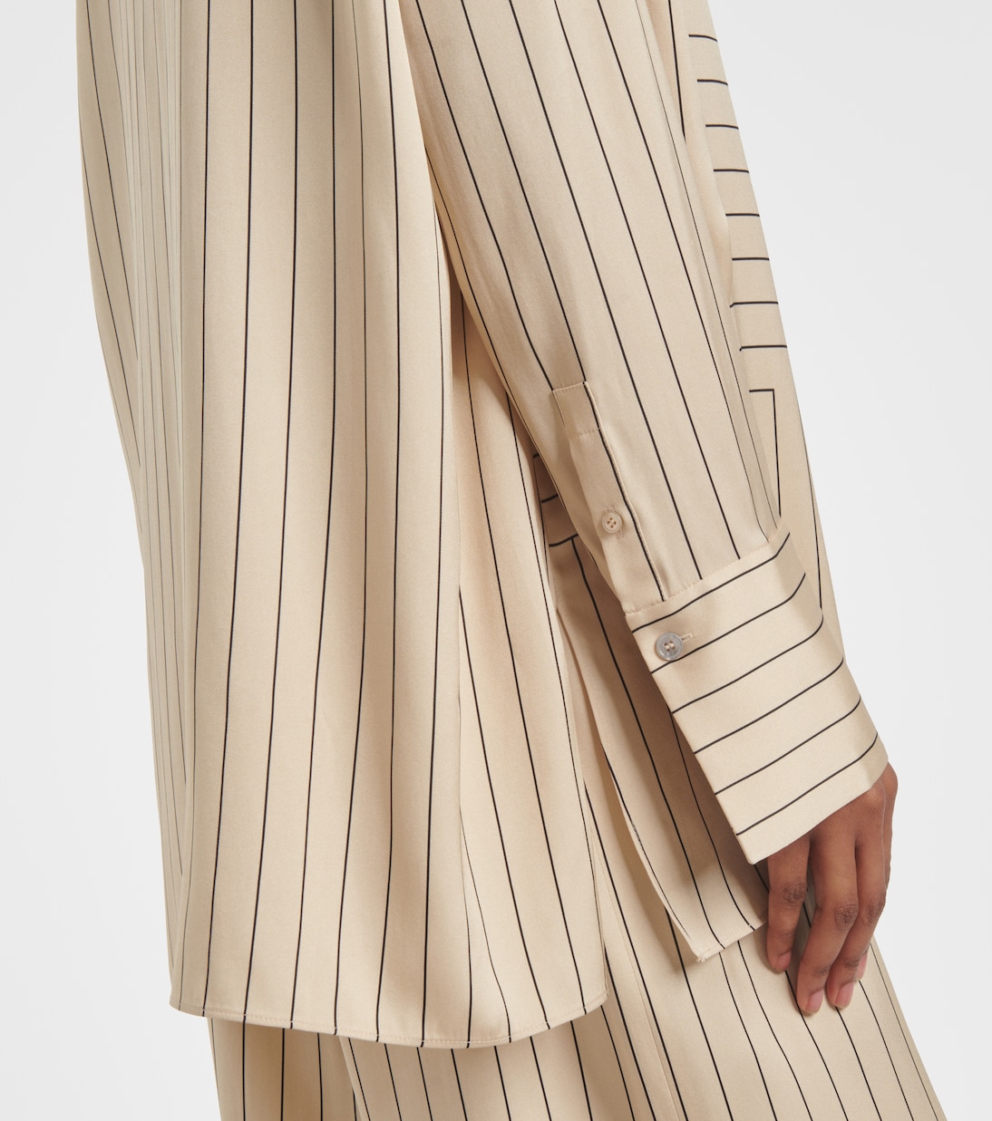 Athena striped silk-blend shirt | Joseph